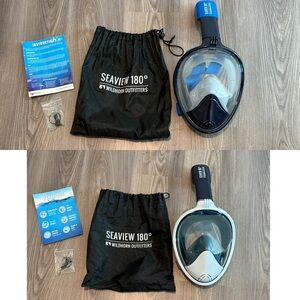 Wildhorn Seaview 180 Snorkel Mask Anti Leak & Anti Fog Adult S/M & Youth L/XL